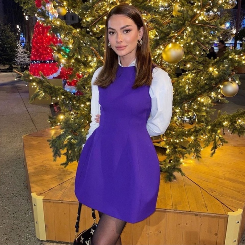 Zara purple dress